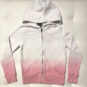 Polo Ralph Lauren girls zip up hoodie M (8)